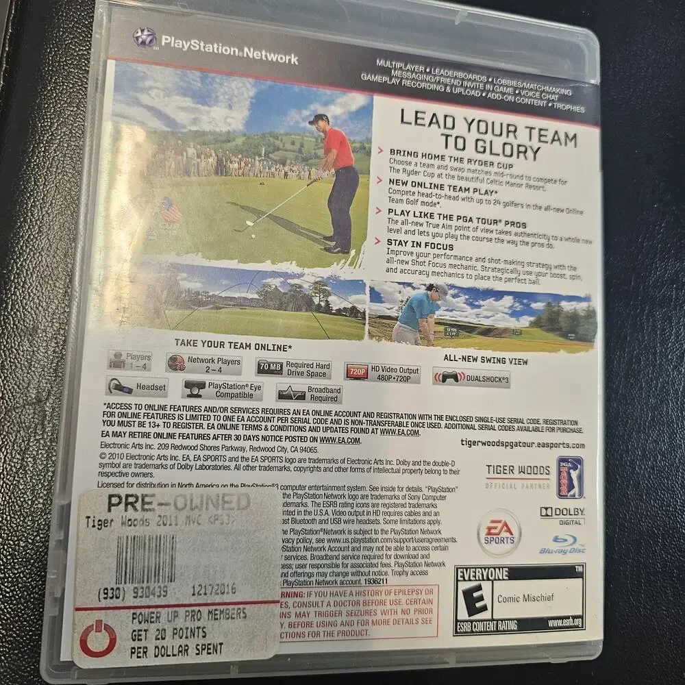 Tiger Woods Pga Tour 11 - Sony PlayStation 3